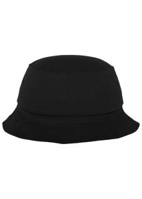 Flexfit Damen Flex Cap "Flexfit Unisex Flexfit Cotton Twill Bucket Hat", schwarz, casual, unifarben, 98% Baumwolle, 2% Elasthan, Caps