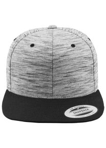 Flexfit Damen Flex Cap "Flexfit Unisex Stripes Melange Crown Snapback", schwarz, casual, gestreift, 74% Polyester, 22% Viskose, 4% Elasthan, Caps