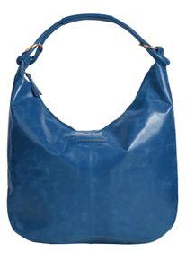 Bruno Banani Damen Shopper, blau, Leder, unifarben, leicht glänzend, Taschen, echt Leder