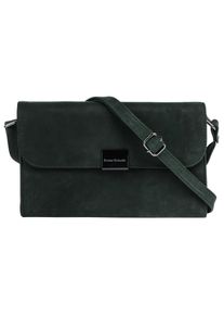 Bruno Banani Damen Umhängetasche, grün, Leder, unifarben, leicht glänzend, Taschen, echt Leder