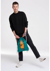 logoshirt Kulturbeutel "Turnbeutel Die Maus", grün, Baumwolle, mehrfarbig, Taschen, mit schönem Printmotiv