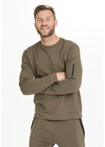 Virtus Herren Sweatshirt "Leislon M Crew Neck", grün, casual, Gr. XXL, unifarben, 65% Viskose, 30% Nylon, 5% Elasthan, Sweatshirts, mit praktischer
