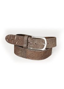 JCC Damen Ledergürtel, grau, Gr. 90, 100% Leder Rind, Gürtel