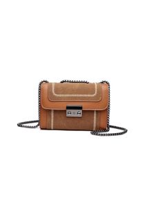 Damen Umhängetasche "Kini", Collezione Alessandro, braun, Lederimitat, Taschen, Materialmix