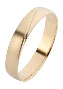 Firetti Trauring "Schmuck Geschenk Gold Hochzeit Ehering Trauring "LIEBE"", 18, ohne Brillant, Gelbgold 375, 4mm, gold, Gelbgold 375, Fingerringe,