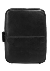 XZONE X-ZONE Kulturbeutel, schwarz, Leder, glänzend, beschichtet, Taschen, echt Leder