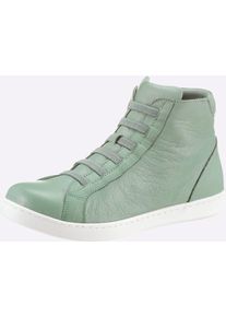 Andrea Conti Damen Stiefelette, Gr. 40, grün, Leder, Glattleder, modisch, Schuhe
