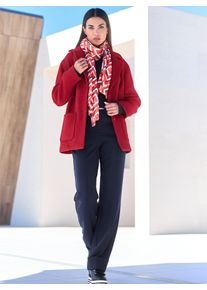 Heine Damen Outdoorjacke, rot, Gr. 36, unifarben, 65% Polyester, 35% Wolle, Jacken