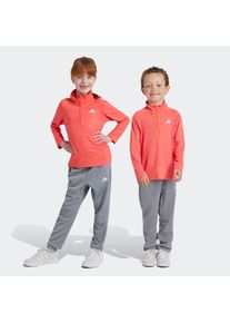 Kinder Trainingsanzug "LK SPORT SET", rot, sportlich, Gr. 128, adidas Sportswear, Obermaterial: 92% Polyester, 8% Elasthan. Obermaterial Hose: 100%