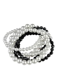 Damen Armband "Channi", schwarz, Collezione Alessandro, Kunststoff, Armbänder