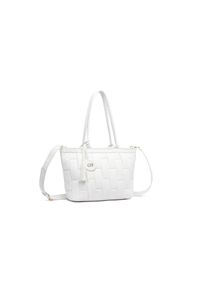 Damen Schultertasche "Saint", Collezione Alessandro, weiß, Polyurethan (PU), Taschen, mit luxuriöser Steppung
