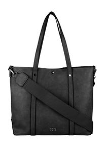 Damen Umhängetasche "Ela", Collezione Alessandro, schwarz, Lederimitat, Taschen, schlichtes Design