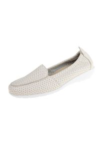 Natural Feet Damen Mokassin "Adela", Gr. 42, beige, Leder, casual, Schuhe, mit stoßhemmender Sohle