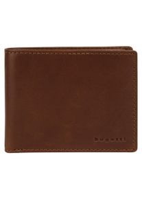 Bugatti Geldbörse "REMO", braun, Leder, unifarben, leicht glänzend, klassisch, Kleinlederwaren, echt Leder