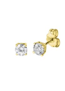 Vivance Damen Paar Ohrstecker "375/- Gelbgold Zirkonia", ONE-SIZE, Gold, gelb, Gold, Ohrringe