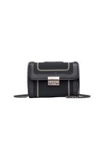 Damen Umhängetasche "Kini", Collezione Alessandro, schwarz, Lederimitat, Taschen, Materialmix