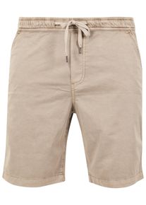 Urban Classics Herren Stoffhose "Urban Classics Herren Stretch Twill Joggshorts", beige, Gr. XXL, unifarben, 98% Baumwolle, 2% Elasthan, Hosen