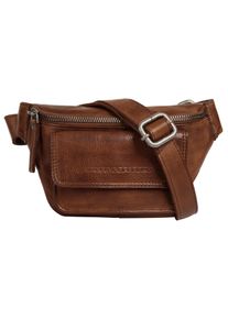 SPIKES & SPARROW Damen Gürteltasche "WAIST BAG", SPIKES & SPARROW, braun, Leder, unifarben, leicht glänzend, Taschen, echt Leder