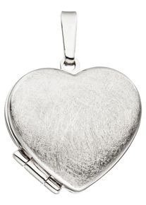 Jobo Damen Medallion-Anhänger "Anhänger Medaillon Herz", Silber 925 (Sterlingsilber), silber, Silber 925 (Sterlingsilber), Schmuckanhänger, 925 Silber