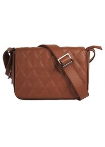 CLUTY Damen Henkeltasche, braun, Leder, Taschen, echt Leder, Made in Italy