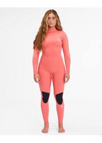Billabong Damen Neoprenanzug "4/3mm Synergy 2022", rot, Gr. 4, 80% Neopren, 10% Nylon, 10% Polyester, Sportanzüge