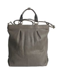 MARGELISCH Damen Umhängetasche "Cedel 1", grau, Leder, Taschen, aus LWG zertifiziertem Leder