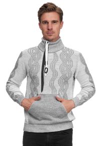 Rusty Neal Herren Strickpullover, grau, Gr. XXXL, unifarben, mehrfarbig, 75% Polyacryl, 25% Baumwolle, Pullover, in coolem Design