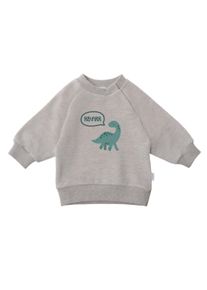 Liliput Herren Sweatshirt "Dino", grau, Gr. 74, bedruckt, 80% Baumwolle, 20% Polyester, Sweatshirts, mit tollem Dino-Print