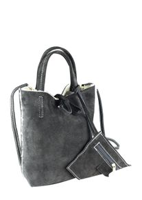 Damen Umhängetasche "Mini Bag", Collezione Alessandro, schwarz, Leder, Taschen, aus weichem Wildleder