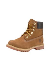 Timberland Schnürboots "Timberland Premium 6 INCH LACE UP", Gr. 37, braun, Nubukleder, sportlich, Schuhe, Winterstiefel, Schnürstiefel, Winterschuhe,