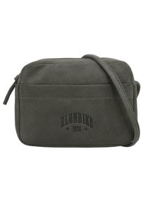 KLONDIKE 1896 Damen Umhängetasche "KLONDIKE YUKON", grau, Leder, unifarben, Taschen, echt Leder