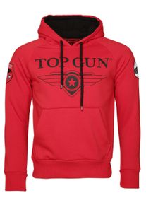 Top Gun Herren Kapuzenpullover "Defender TG20191012", rot, Gr. S, Obermaterial: 60% Baumwolle, 40% Polyester / Lining: 100% Baumwolle, Pullover