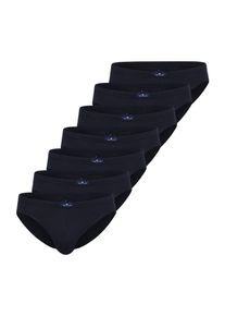 Tom Tailor Herren Minislip "Texas", Gr. 7, blau, Single Jersey, Obermaterial: 100% Baumwolle, unifarben, Unterhosen, mit Logoschriftzug