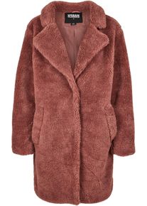 Urban Classics Damen Parka "Urban Classics Damen Ladies Oversized Sherpa Coat", rosa, casual, Gr. XL, unifarben, 100% Polyester, Jacken