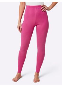 feel good Damen Leggings, Gr. 36, pink, 95% Baumwolle, 5% Elasthan, unifarben, Hosen