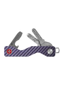 keycabins Kinder Schlüssel-Anhänger "Carbon S3", lila, Basic, Carbon, Schlüsselanhänger, SWISS Made