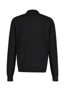 Lerros Herren Strickpullover "Lerros Langarm Strickpolo mit Wollanteil", schwarz, Gr. XXL, 80% Baumwolle, 20% Wolle, Pullover