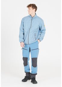 WHISTLER Herren Fleecejacke "Sampton", blau, sportlich, Gr. XL, meliert, 100% Polyester, Jacken, aus schnell trocknenden Materialien