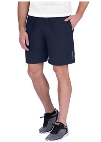 TRIGEMA Herren Jerseyhose "TRIGEMA Sport-Shorts mit Innenslip aus Netz", blau, sportlich, Gr. XS, 74% Nylon, 26% Elastan, Hosen