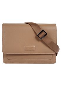 Bugatti Damen Umhängetasche "ELSA", beige, Leder, unifarben, leicht glänzend, Taschen, echt Leder