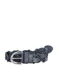 Damen Ledergürtel "Waves", blau, Basic,casual,feminin,modisch, Gr. 75, Collezione Alessandro, unifarben, Leder, Gürtel, 3cm breit, Echt Leder, Made