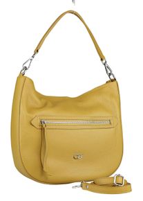 Damen Schultertasche "Marigold", Collezione Alessandro, gelb, Leder, Taschen, aus italienischem Leder