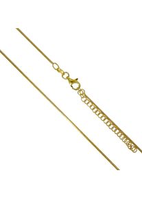 Vivance Damen Collierkettchen "925/- Sterling Silber vergoldet", 42cm, Silber 925 (Sterlingsilber), L: 42cm B: 1.1mm, gelb, Silber 925