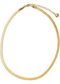 Firetti Damen Collier "Schmuck Geschenk Halsschmuck Halskette Schlangenkette", Edelstahl, L: 44,5cm B: 4mm, gold, Edelstahl, B:4mm, Halsketten, Made
