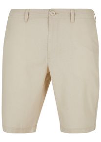 Urban Classics Herren Shorts "Urban Classics Herren Cotton Linen Shorts", beige, Gr. 38, unifarben, 55% Leinen, 45% Baumwolle, Hosen