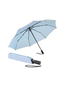 Euroschirm Partnerschirm "Automatik 3432, hellblau", blau, Bezug: 100% Polyester, uni, Regenschirme, kompakte Größe, mit Automatik und extra großem