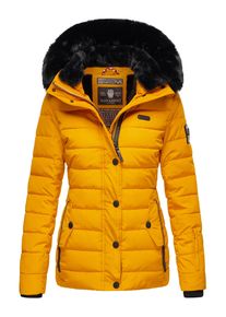 Navahoo Damen Steppjacke "Milianaa", gelb, modisch, Gr. S, Oberstoff: 100% Polyester, Futter: 100% Polyester, Wattierung: 100% Polyester,