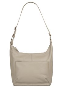 Bruno Banani Damen Shopper, beige, Leder, unifarben, leicht glänzend, Taschen, echt Leder