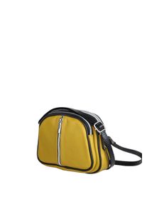 Damen Umhängetasche "Ideal", Collezione Alessandro, gelb, Leder, Taschen, aus Leder, mit drei Hauptfächern