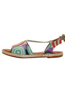 DOGO Damen Sandale "Sun Days", Gr. 36, bunt, Lederimitat, Schuhe, Vegan